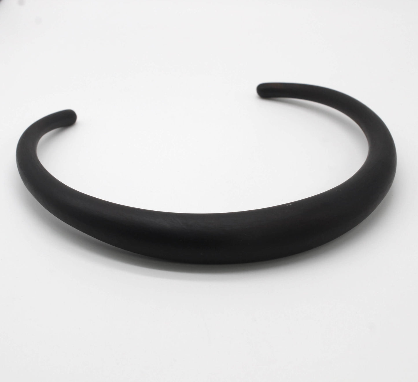 Handcrafted Ebony Wood Graduated Collar Necklace